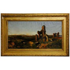 Achille Vertunni (1826-1897) Oil on Canvas