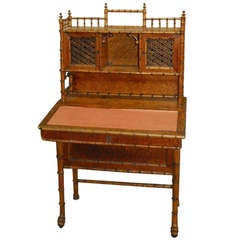 19th c. Regency Bamboo Desk