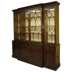 Large 19th c. George III Mahogany Breakfront Large 19th c. George III Mahogany Breakfront