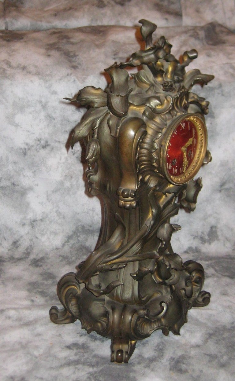 Tiffany & Co. Art Nouveau [1890-1914] Bronze Mantle Clock - REDUCED