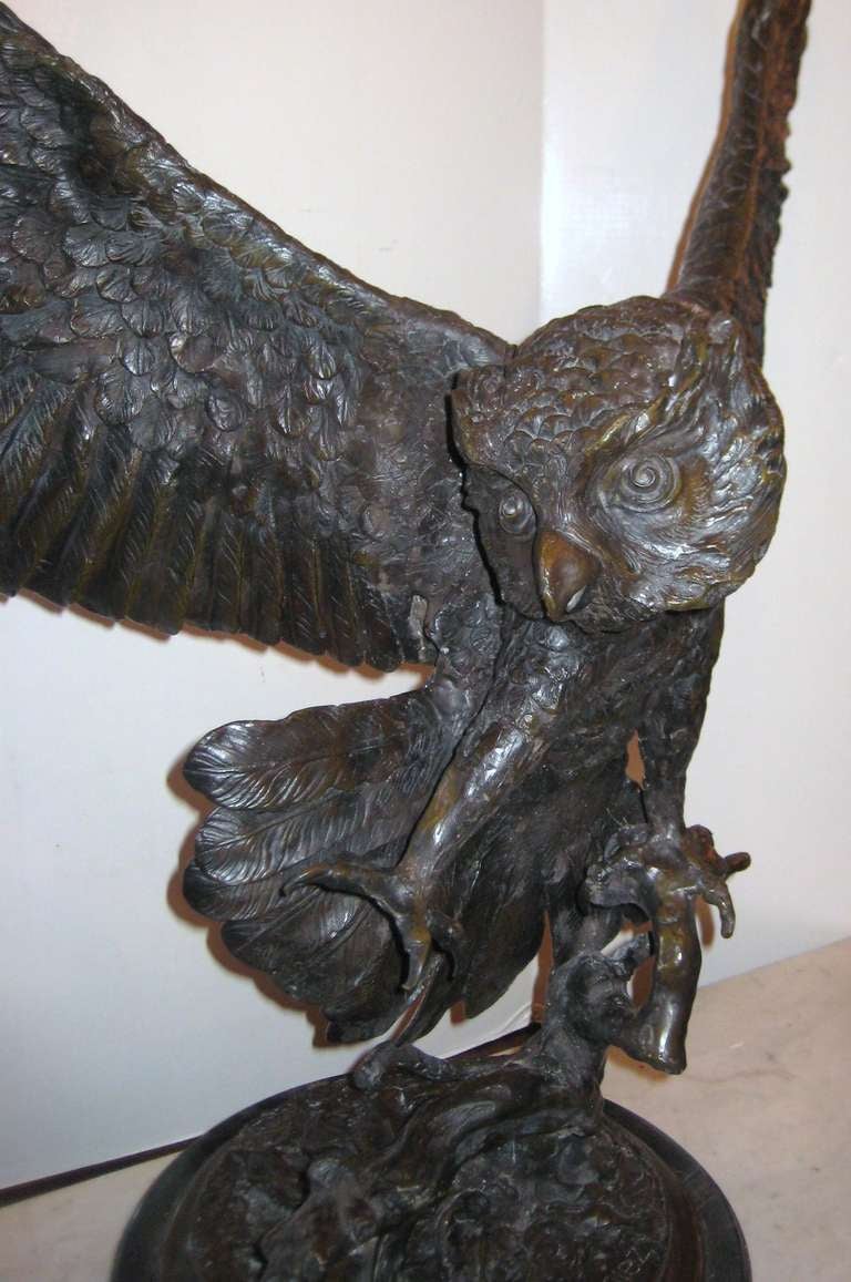 Other Jules Moigniez, French 1835-1894 Bronze Owl