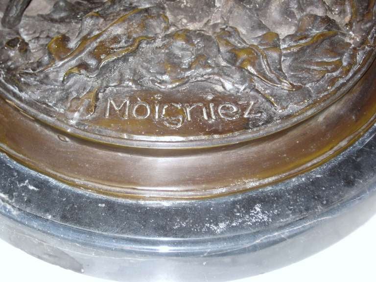 Jules Moigniez, French 1835-1894 Bronze Owl 1