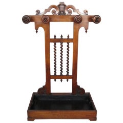 Antique (K187) Regency Carved Rosewood Umbrella Stand.