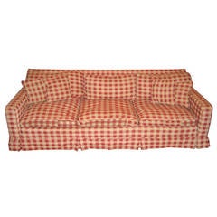 Tuxedo-Style Chippendale Frame Sofa