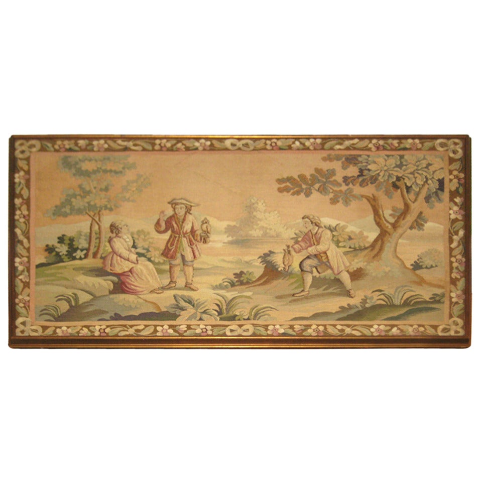 French Aubusson Tapestry Panel For Sale