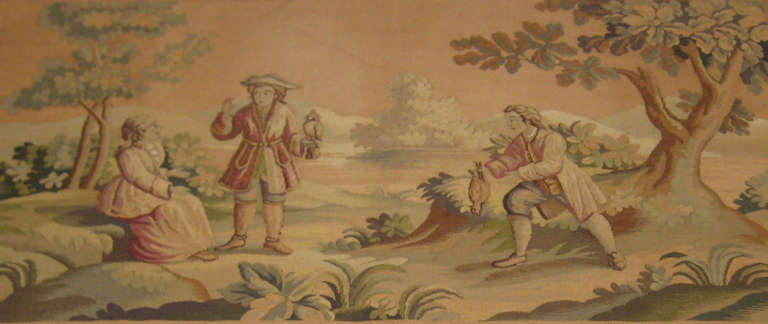 French Aubusson Tapestry Panel In Good Condition For Sale In Miami, FL