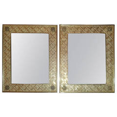 Pair of French Gilt-Bronze Picture Frames