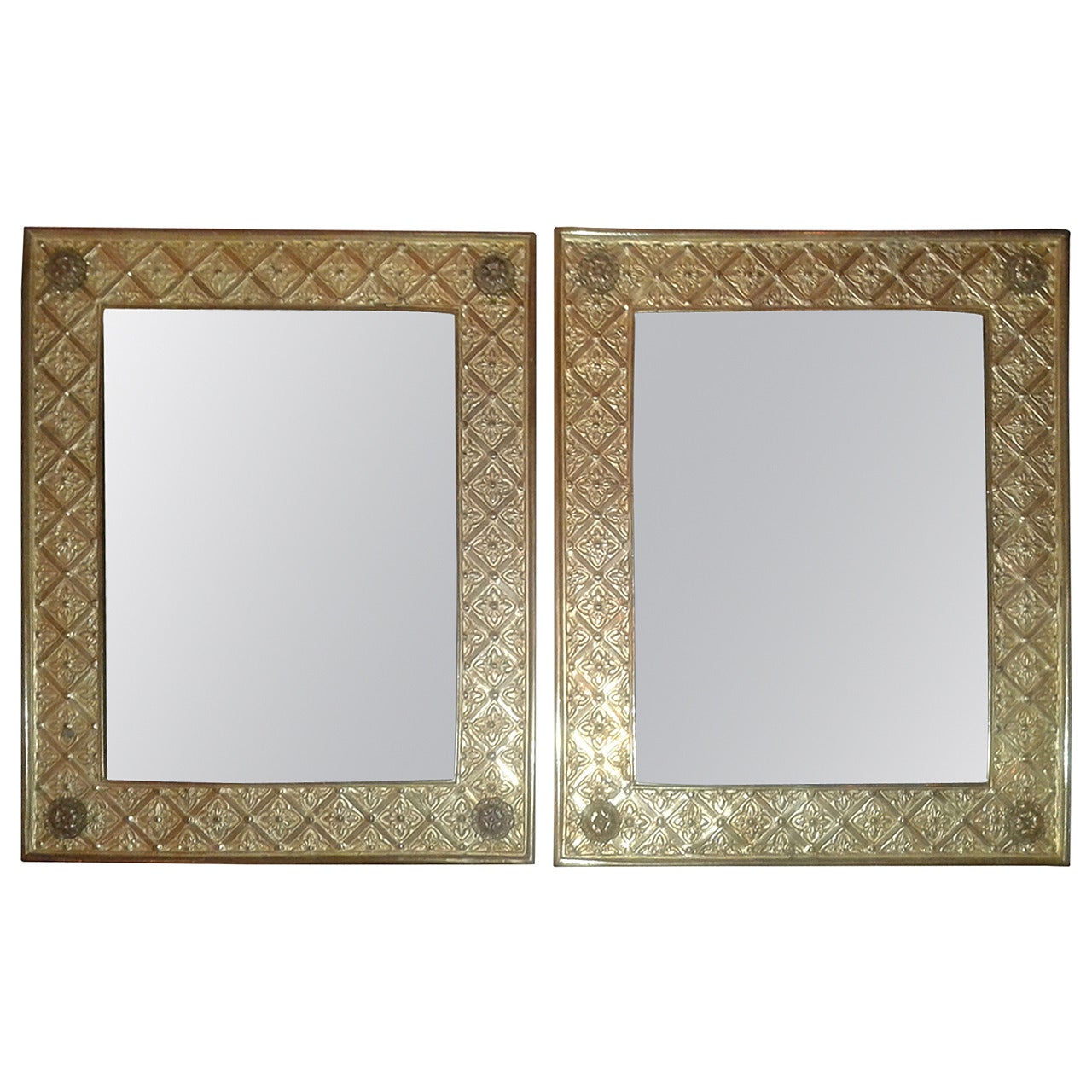 Pair of French Gilt-Bronze Picture Frames For Sale