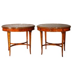 (EG62) A Beautiful Pair of 19th c. Adams Style Oval Tables