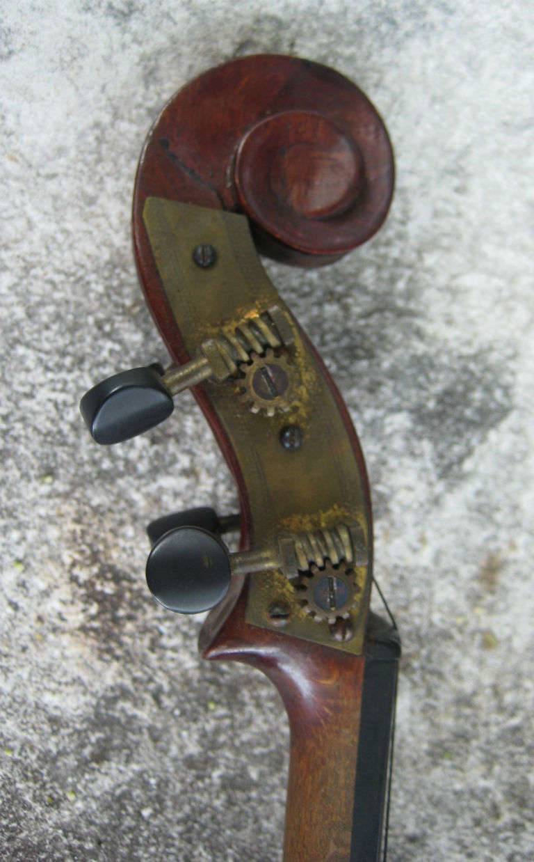 19th Century Antique Figured Maple Violin Unlabeled