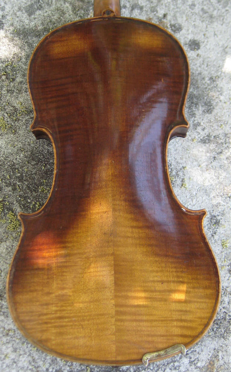 German Antique Figured Maple Violin labeled Joseph Guarnerius