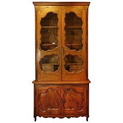 Tall 18th c. Country French Buffet Deux Corps