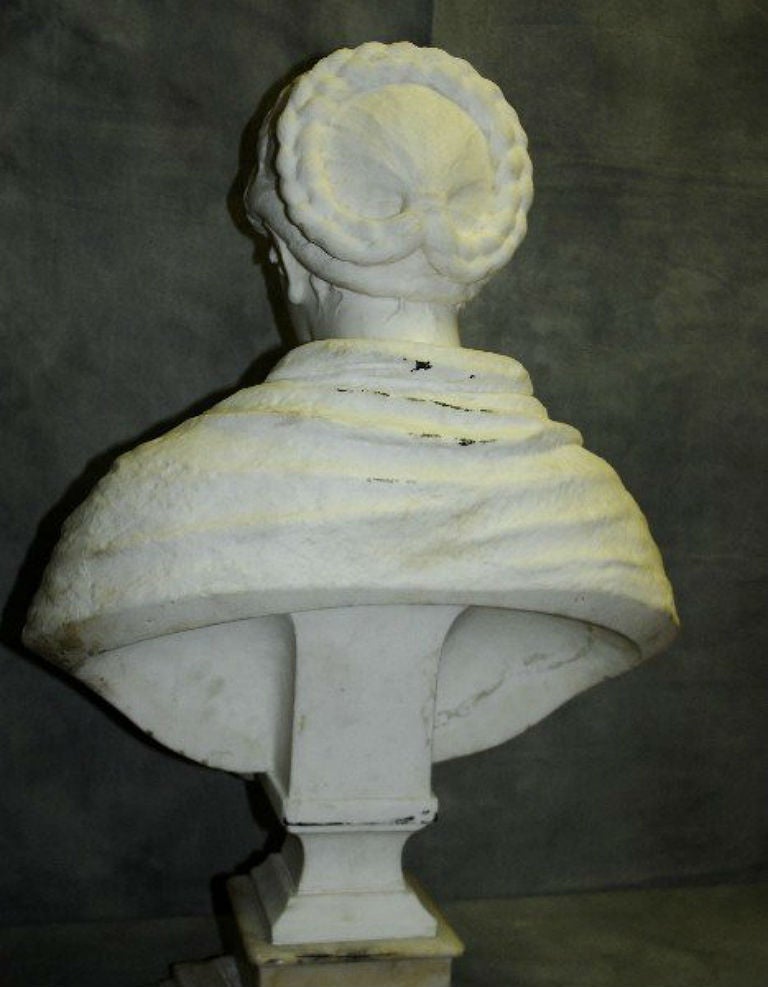 Large Marble Bust of a Young Woman by Antonio Argenti