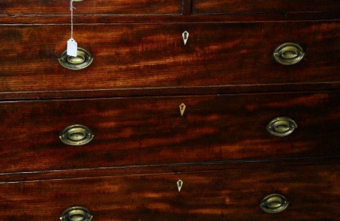 Chippendale 18th Century Mahogany Five-Drawer Chest