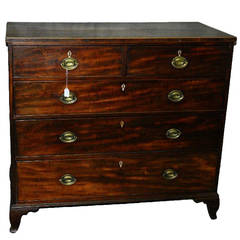 18th Century Mahogany Five-Drawer Chest