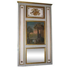 19th Century Louis XV style Trumeau Mirror