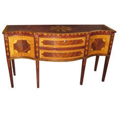 Federal Style Inlaid Mahogany and Satinwood Sideboard