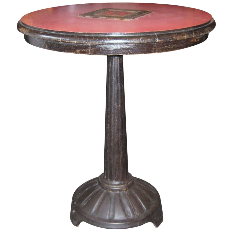 Authentic French Art Deco Bistro Table For Sale