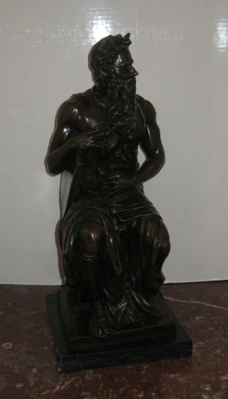 20th Century Bronze Sculpture of Moses after Michaelangelo