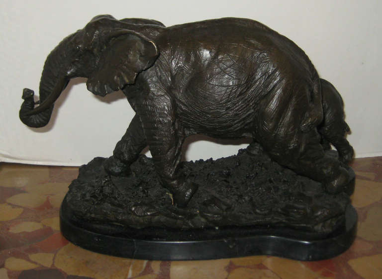 Other Bronze Sculpture of Striding Elephants