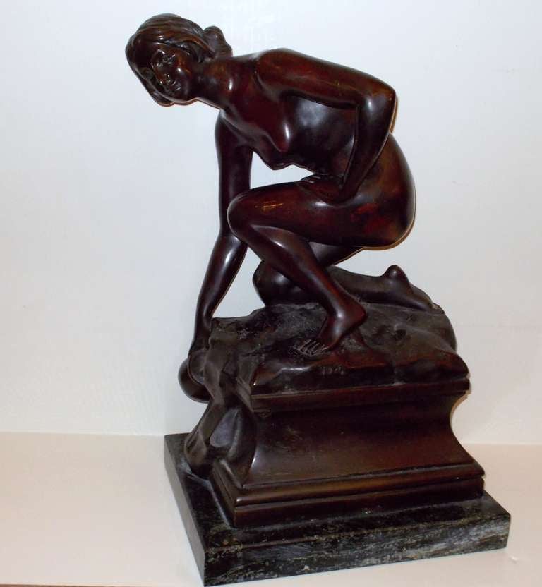 Fine 20th C. Signed Bronze of Rebecca at the Well (K231)