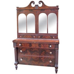 An Early Williams Kimp Empire style mahogany secretary (K234)