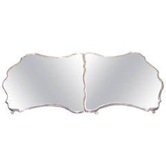 19th c. English Two-Piece Mirrored Plateau - REDUCED