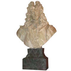 Large King Louis XIV Nobility Bust Maquette