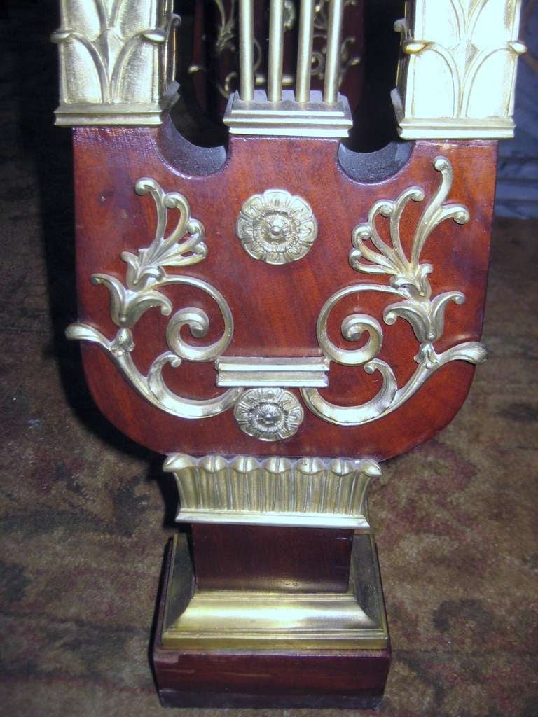 Empire mahogany ormolu mounted console table (K202) 4