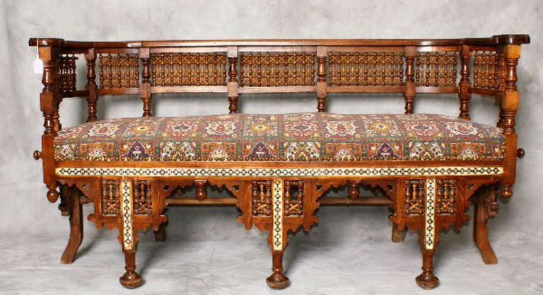 Moroccan Inlaid Settee