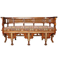 Moroccan Inlaid Settee