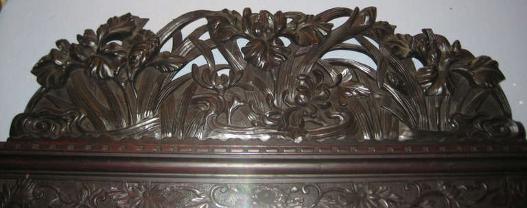 Other 19th Century Japanese Export Carved Hardwood Buffet For Sale