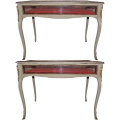 Pair of Louis XV Style Vitrine Tables