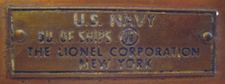 American 1942 U.S. Navy Lifeboat Binnacle by Lionel Corporation (K265)