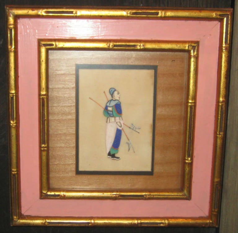 Four Antique Chinese Silk Embroidered and Framed Pictures 4