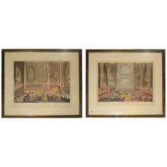 Two 19th Century Aquatints by William Bennett and Frederick Christian Lewis