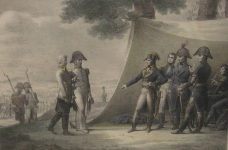 French Rare 19th c. Napoleon Lithograph by Charles Motte 1785-1836