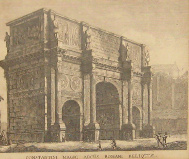 Neoclassical Four 19th Century Architectural Engravings after Giovanni Battista Piranesi