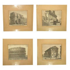 Four 19th Century Architectural Engravings after Giovanni Battista Piranesi