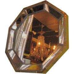 Continental Brass Hexagonal Mirror