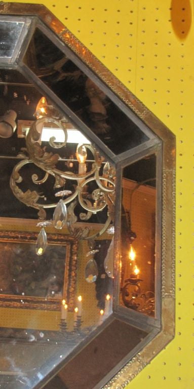 Continental Brass Hexagonal Mirror