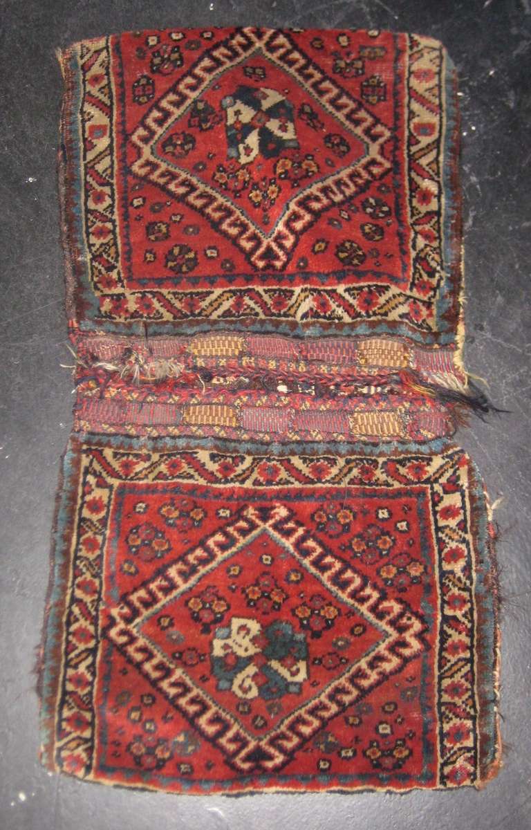 Antique Persian Shiraz Saddle Bags