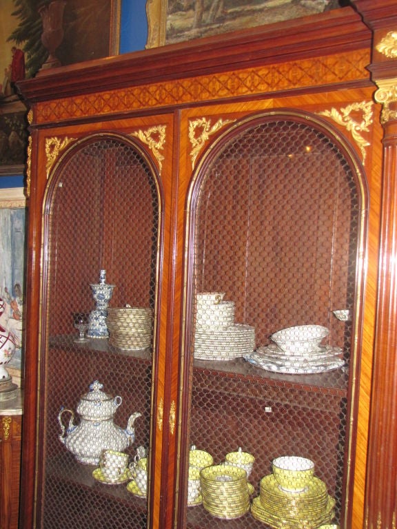 19th Century Palace Size Bookcase Vitrine by Forest A' Paris For Sale 1