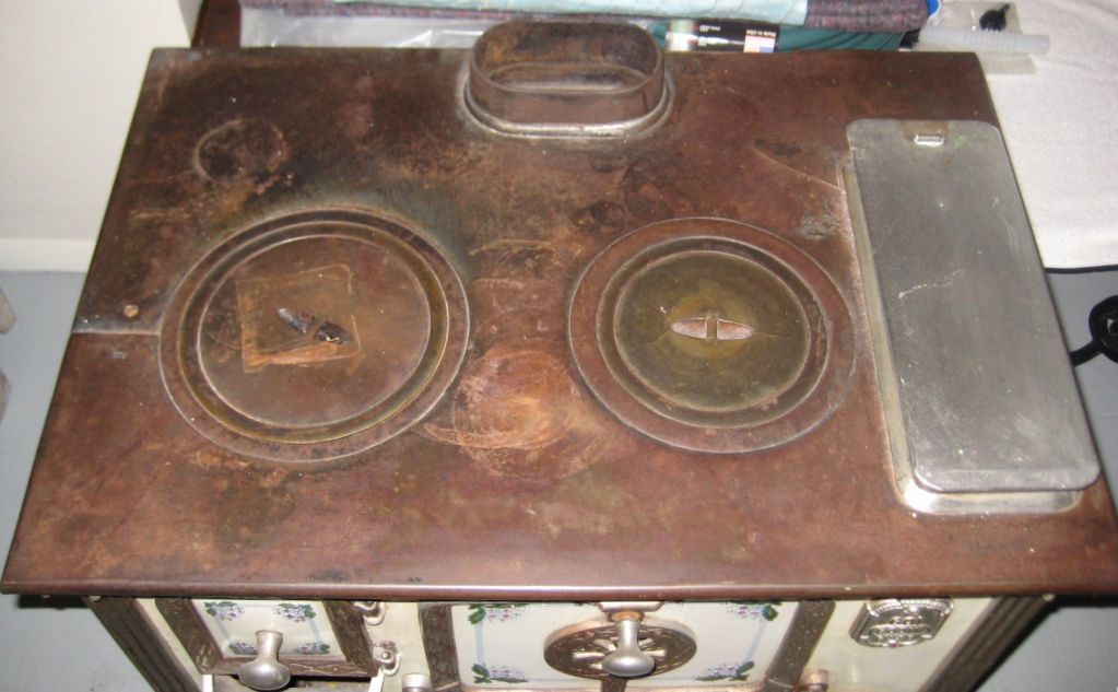 antique godin stove