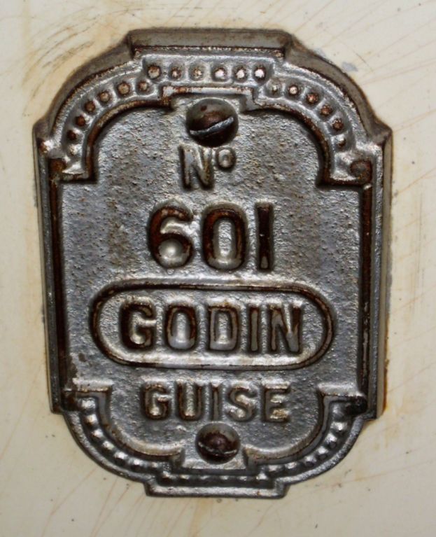 French Fine Godin Steel Enamel & Cast Iron Stove Model 601
