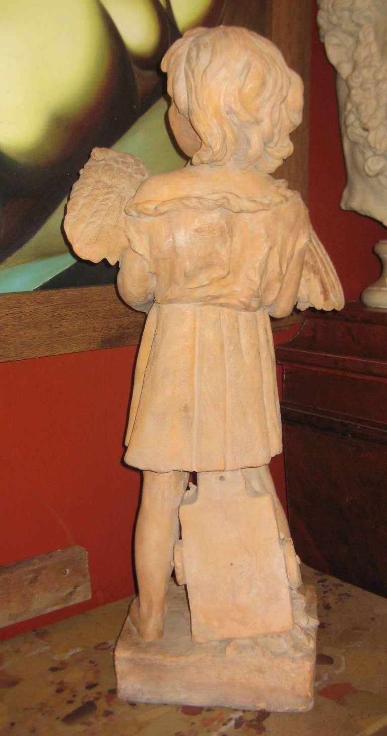 Other Emile Laporte ‘Attributed’ Terracotta Sculpture, L'Enfant Terrible For Sale