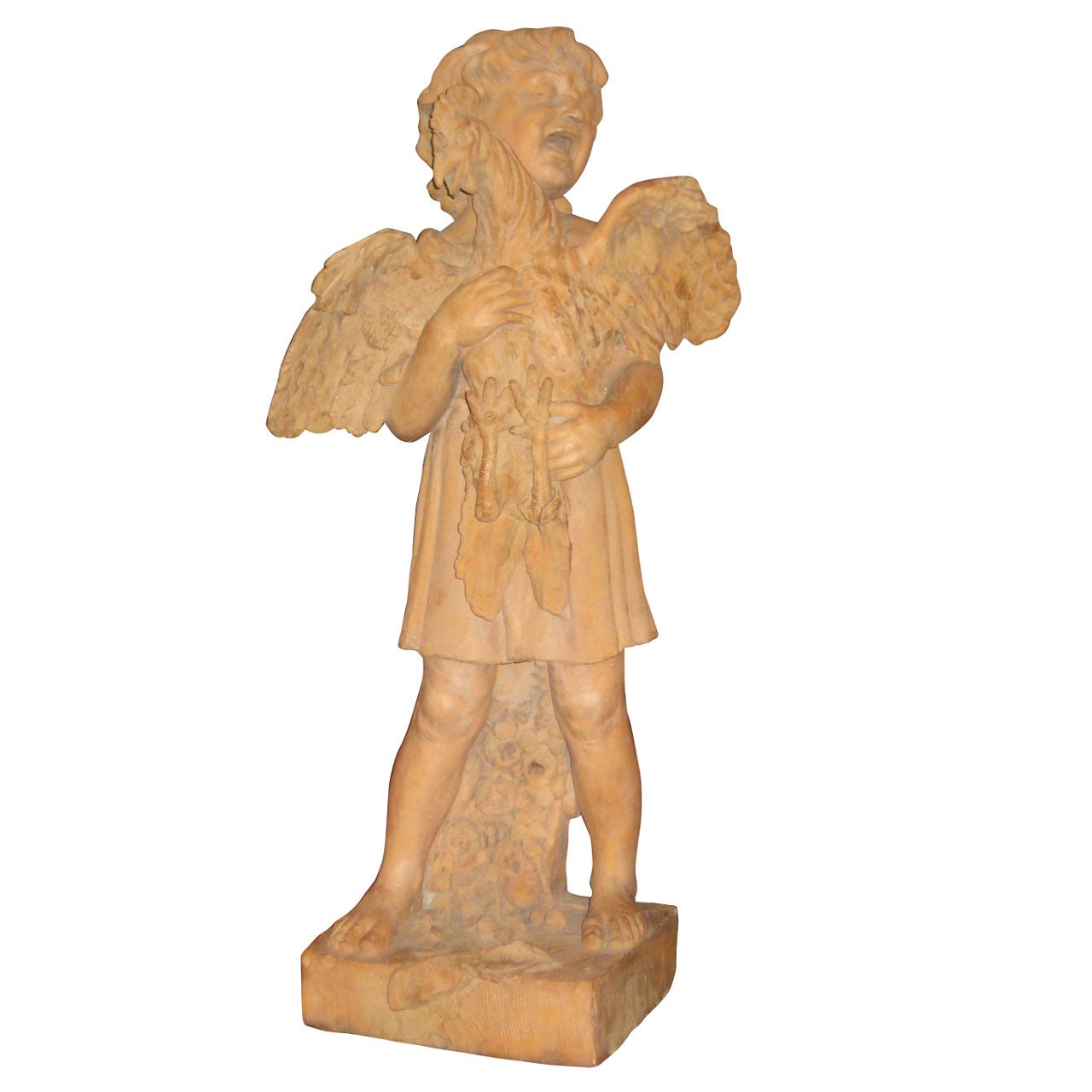 Emile Laporte ‘Attributed’ Terracotta Sculpture, L'Enfant Terrible For Sale