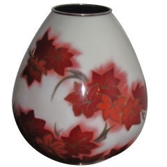 Monumental Japanese Cloisonne Vase by Ando Jubei