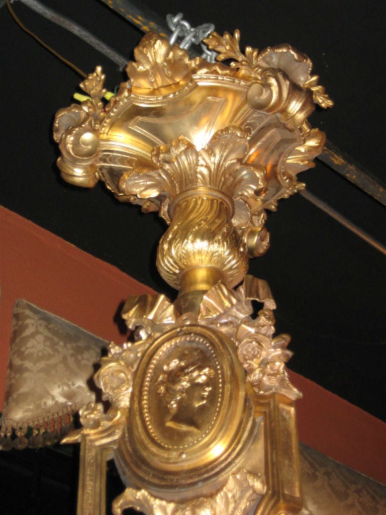 Louis XV An Important Palace Size Dore Bronze Chandelier by F. Barbedienne