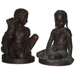 Charles Cropper Parks, American 1922-2012 Bronze Sculptures